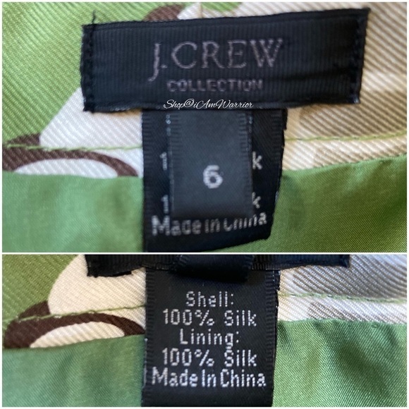 J. Crew Collection rare silk twill Bahia floral ruffle dress *shop@iamwarrior - Picture 16 of 17